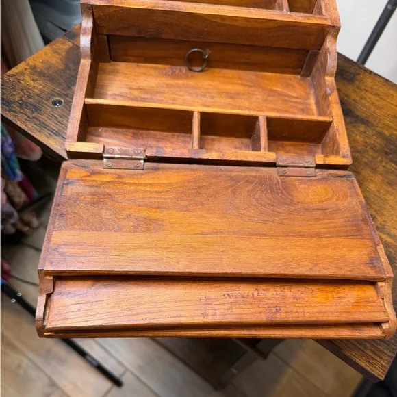 Vintage Writing Desk Secretary Chest Keepsake Box Writing Table